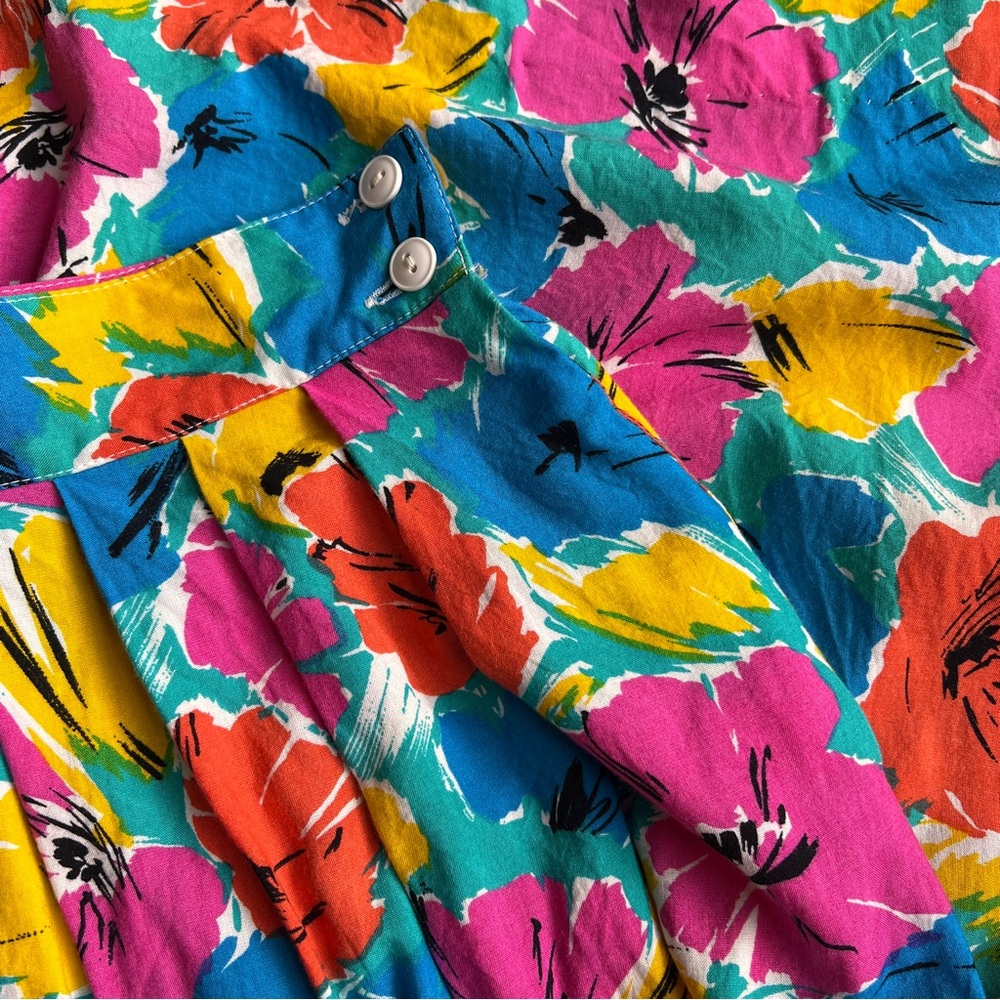 1980’s AFFIRMATIVE Floral Multicolor Skirt - Picture 8 of 8